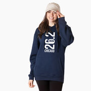 Statement Fleece Hoodie -  Chicago 26.2 Vertical