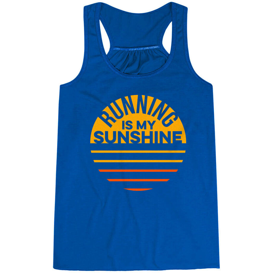 Flowy Racerback Tank Top - Running is My Sunshine