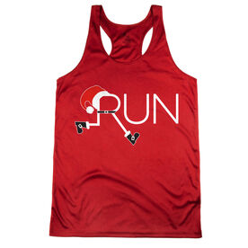 Women's Racerback Performance Tank Top - Let's Run For Christmas
