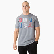 Running Short Sleeve T-Shirt - Run USA