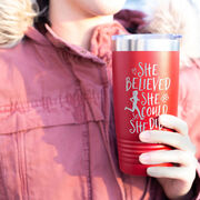 Running 20 oz. Double Insulated Tumbler - She Believed She Could So She Did