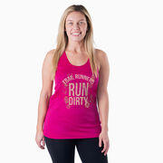 Women's Racerback Performance Tank Top - Run Dirty