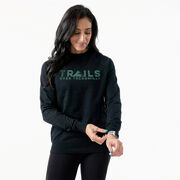 Running Raglan Crew Neck Pullover - Trails Over Treadmills