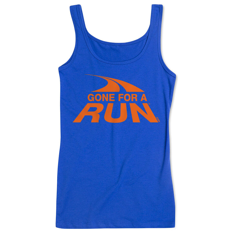 Running Women's Athletic Tank Top - Gone For a Run Logo
