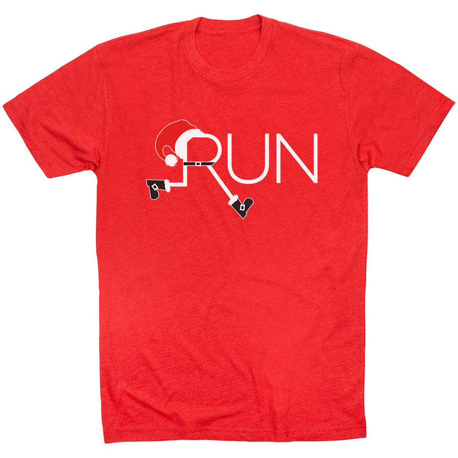 Running Short Sleeve T-Shirt - Let's Run For Christmas
