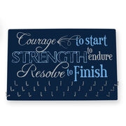 Running Large Hooked on Medals Hanger - Courage To Start