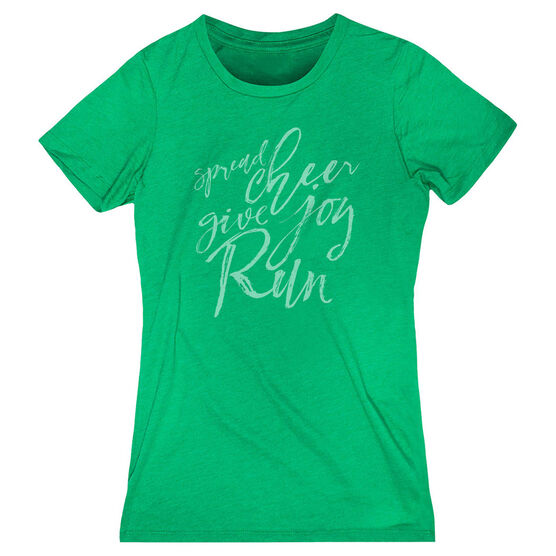 Women's Everyday Runners Tee - Spread Cheer Give Joy Run | Gone For a Run