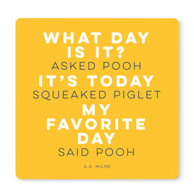 Running 12" X 12" Removable Wall Tile - What Day Is It? Asked Pooh