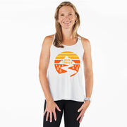 Flowy Racerback Tank Top - Run Trails Sunset