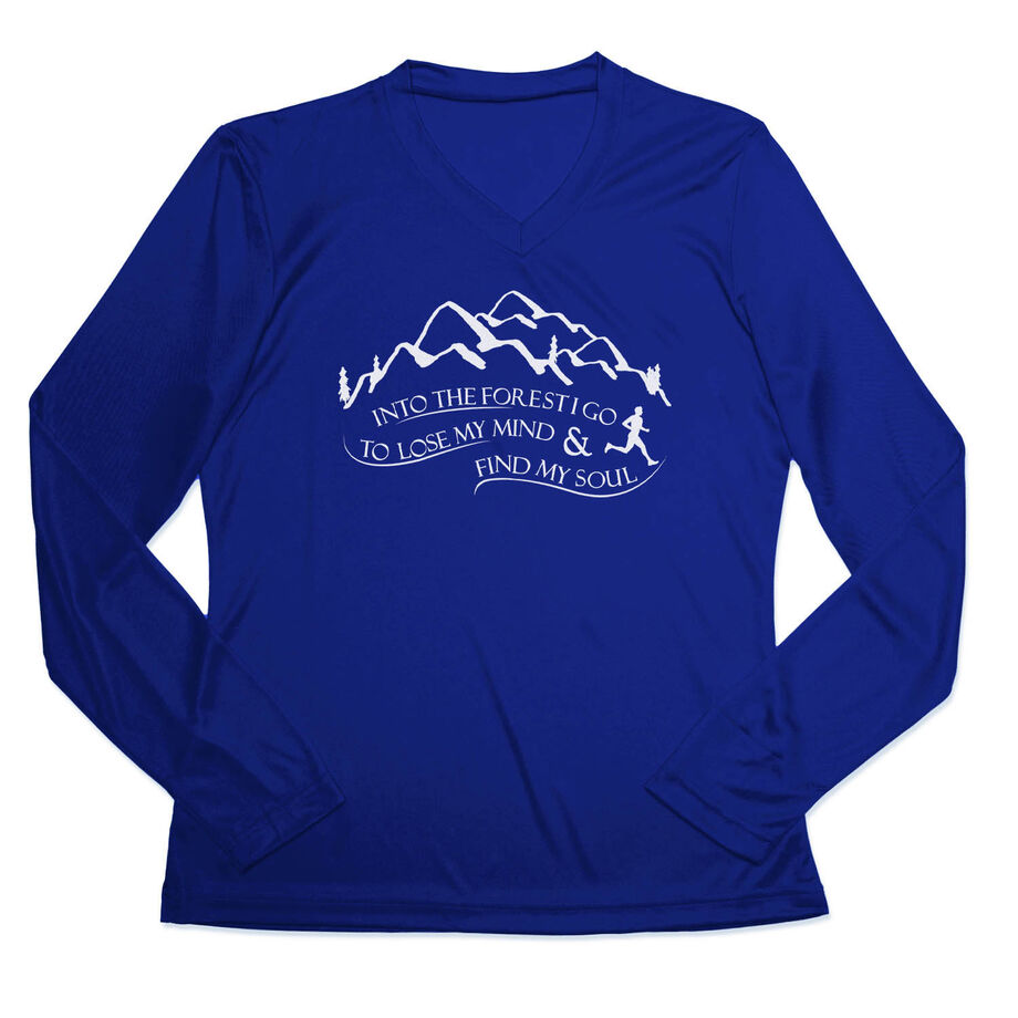 Women's Long Sleeve Tech Tee - Into the Forest I Go