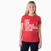 Women's Everyday Runners Tee - Then I Teach The Kids