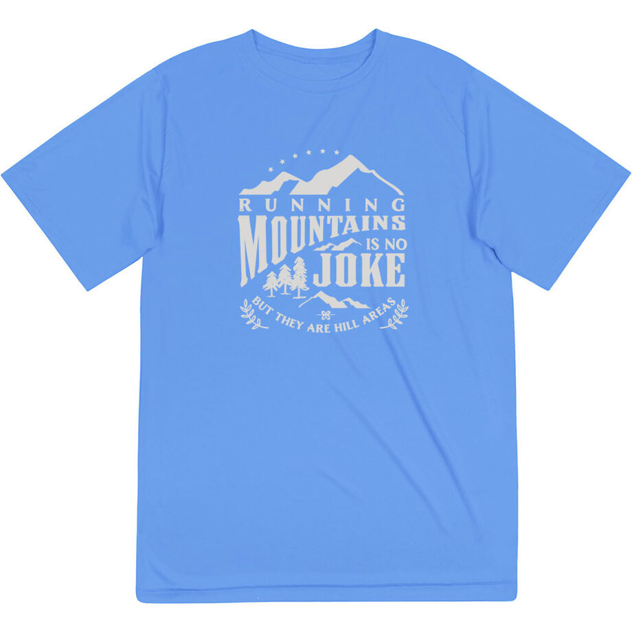 Men's Running Short Sleeve Performance Tee - Running Mountains