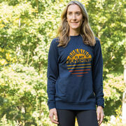 Running Raglan Crew Neck Pullover - Running is My Sunshine