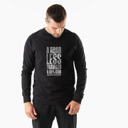 Running Raglan Crew Neck Sweatshirt - A Road Less Traveled - Marathoner