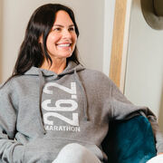 Statement Fleece Hoodie -  26.2 Marathon Vertical