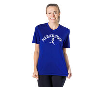 Women's Short Sleeve Tech Tee - Marathoner Girl