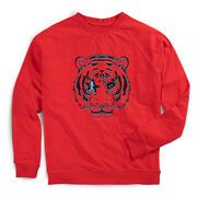 Running Raglan Crew Neck Pullover - Eye Of The Tiger