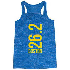 Flowy Racerback Tank Top - Boston 26.2 Vertical