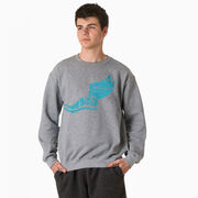 Cross Country Crewneck Sweatshirt - Winged Foot Inspirational Words