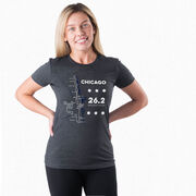 Women's Everyday Runners Tee - Chicago Route