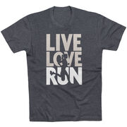 Running Short Sleeve T-Shirt - Live Love Run Silhouette