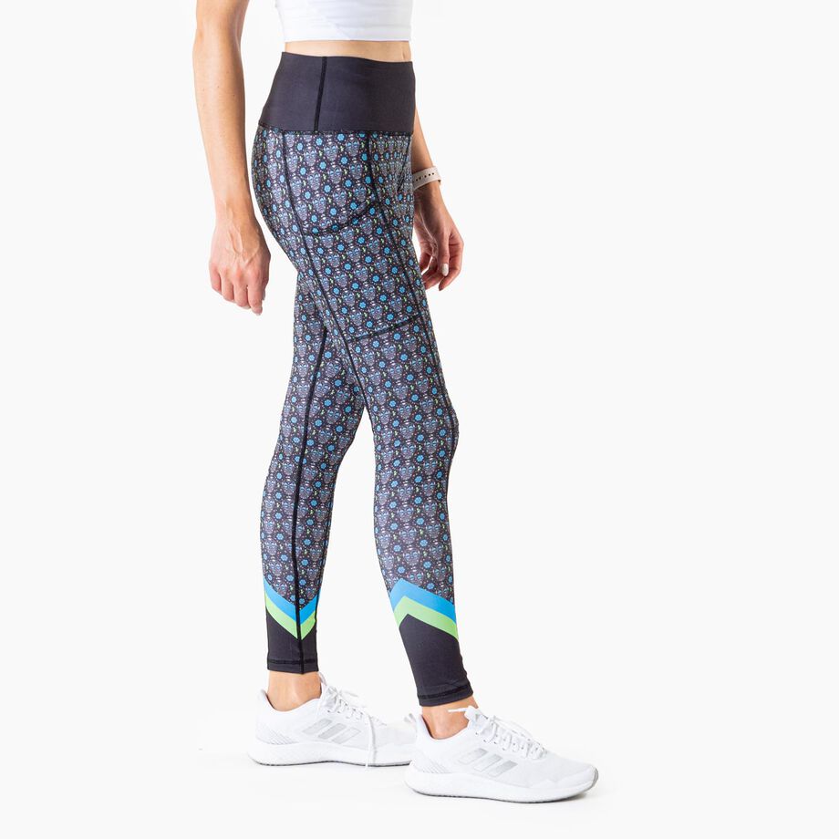 Women's Performance Side Pocket Tights - Day of the Run
