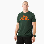 Running Short Sleeve T-Shirt - Gone For a Run® Logo (Orange)