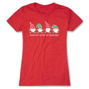 Women's Everyday Runners Tee - Runnin' With My Gnomies&reg; - Christmas