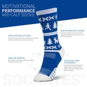 Socrates&reg; Mid-Calf Performance Socks - Tis The Season