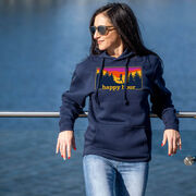 Statement Fleece Hoodie -  Happy Hour