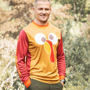 Men's Running Long Sleeve Performance Tee - Run Now Gobble Later