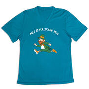 Women's Short Sleeve Tech Tee - Mile After Luckin Mile