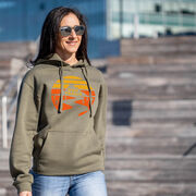 Statement Fleece Hoodie -  Run Trails Sunset