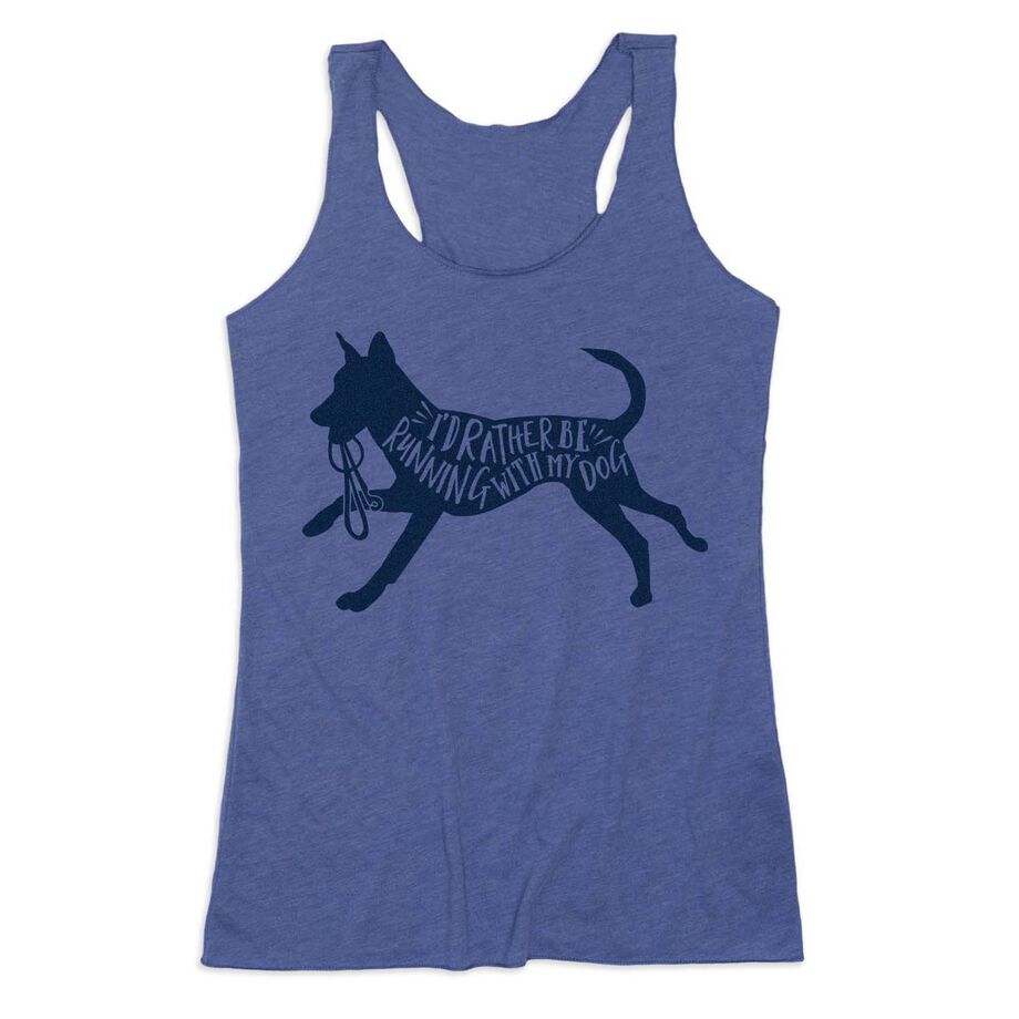 Women's Everyday Tank Top - I'd Rather Be Running with My Dog