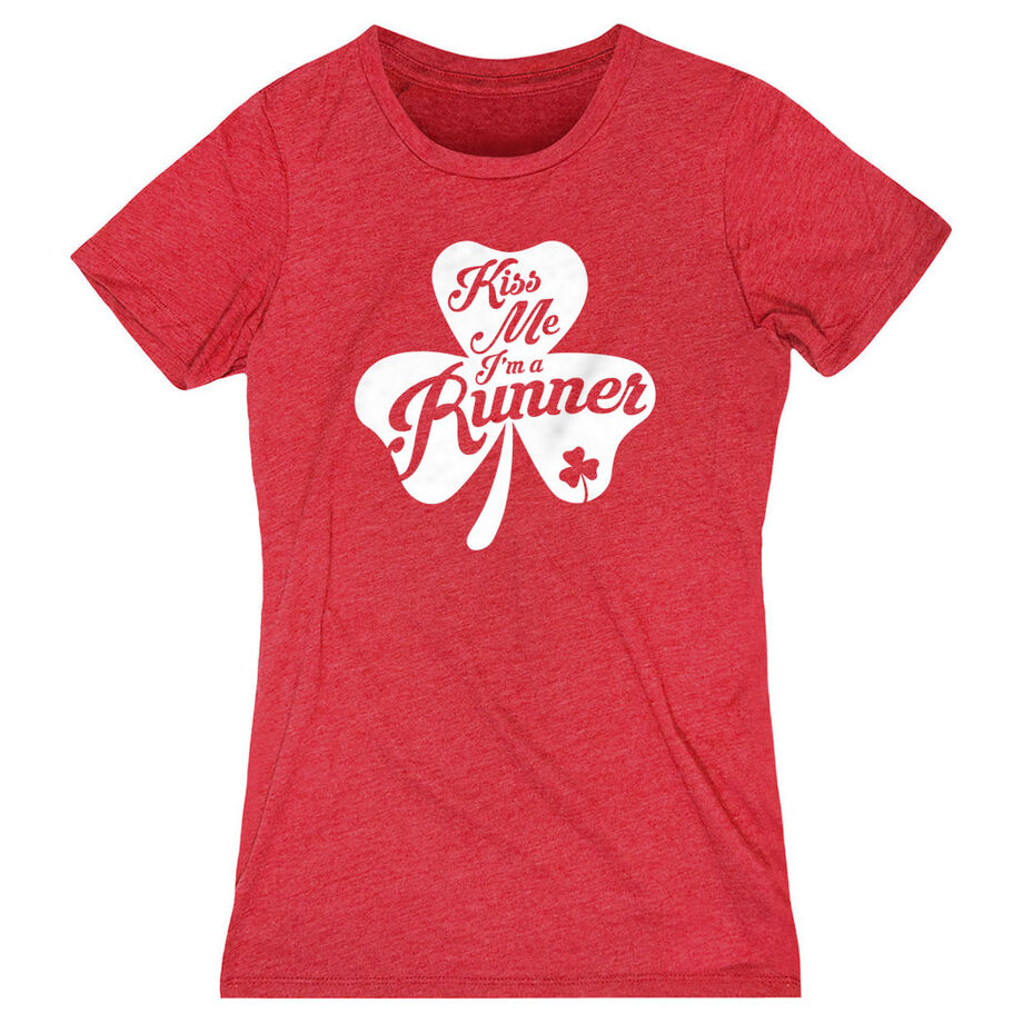 Women's Everyday Runners Tee - Kiss A Lucky Runner