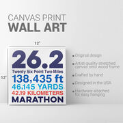 Running Canvas Wall Art - Math Miles 26.2