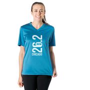 Women's Short Sleeve Tech Tee - Chicago 26.2 Vertical