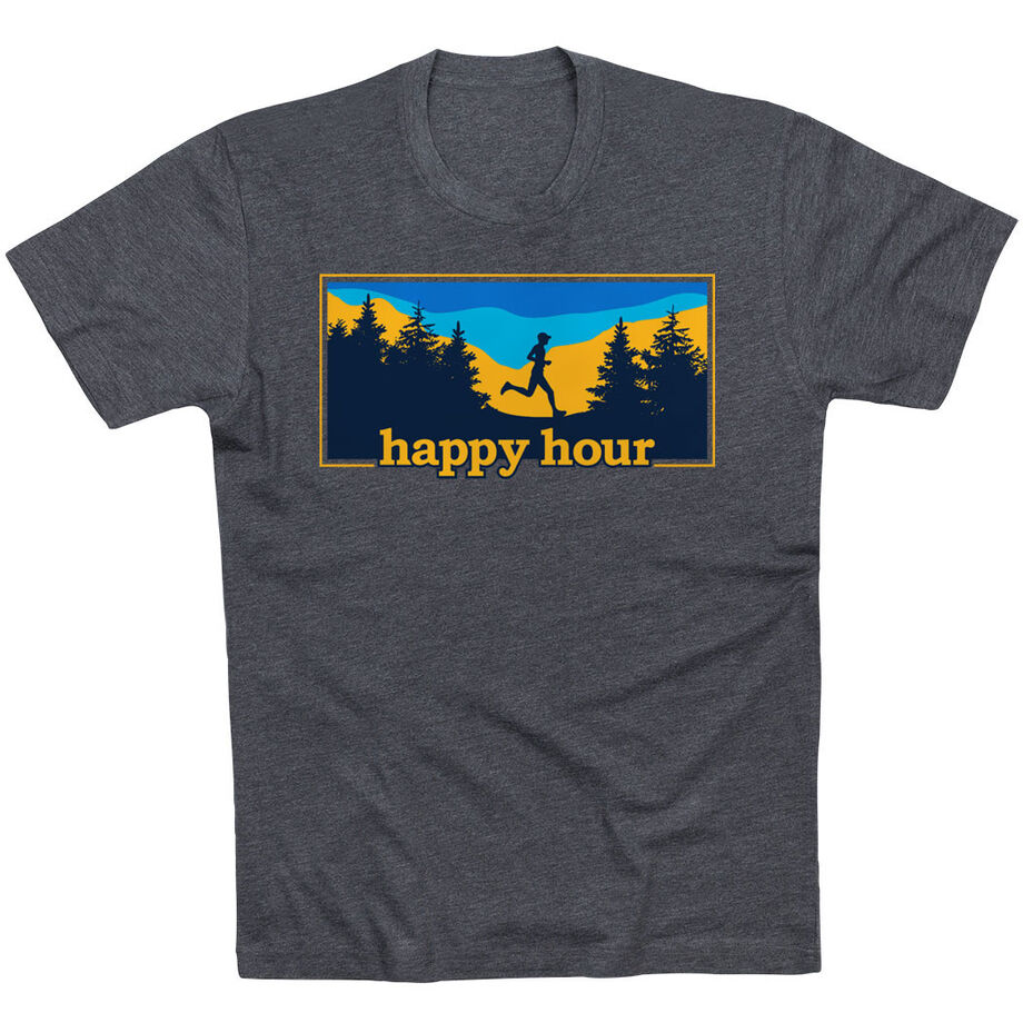 Running Short Sleeve T-Shirt - Happy Hour Runner
