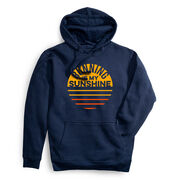 Statement Fleece Hoodie -  Running is My Sunshine