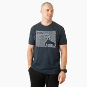 Running Short Sleeve T-Shirt - Wyoming State Runner 