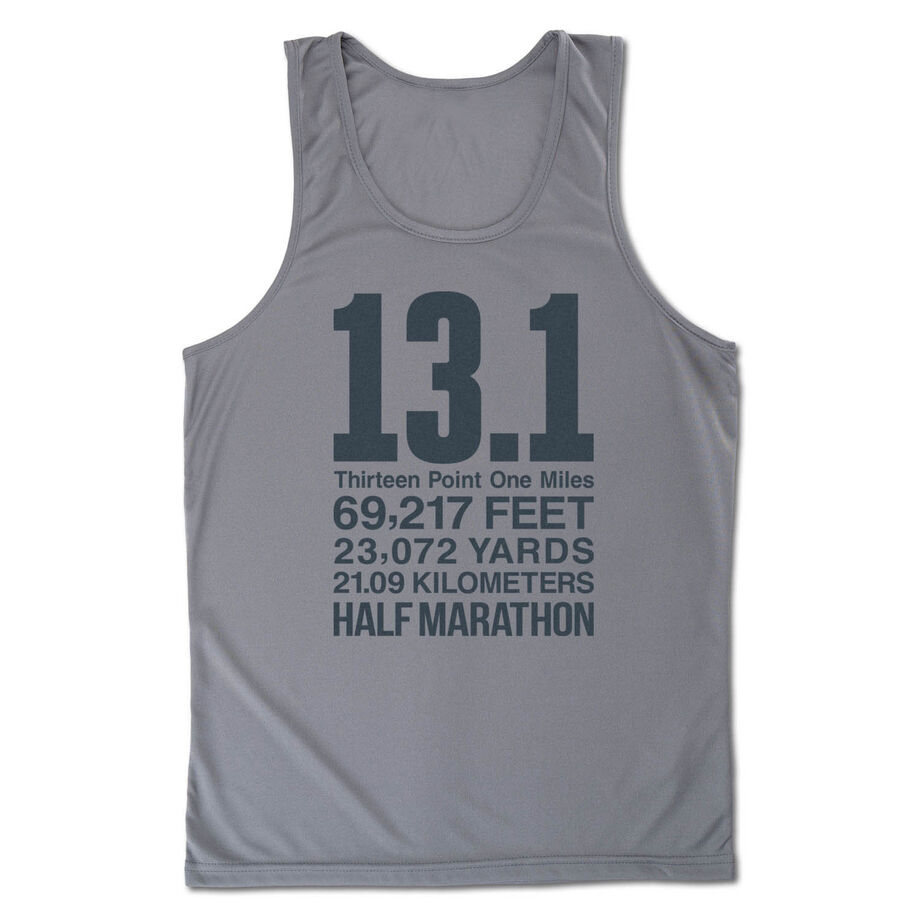Men's Running Performance Tank Top - 13.1 Math Miles