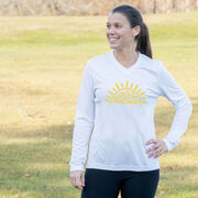 Women's Long Sleeve Tech Tee - Live In The RunShine