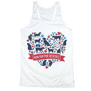 Women's Racerback Performance Tank Top - Running For Rescues