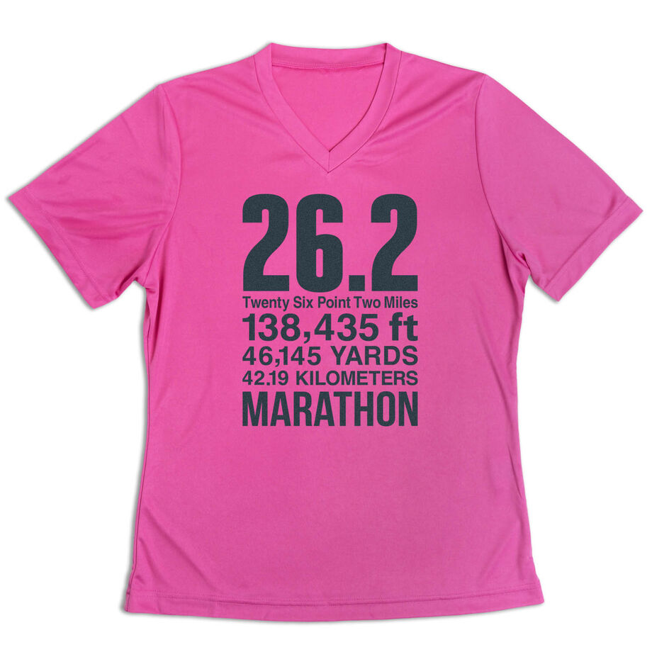 Women's Short Sleeve Tech Tee - 26.2 Math Miles