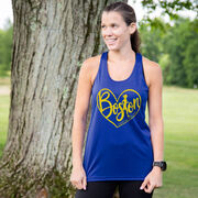 Women's Racerback Performance Tank Top - Love The Run Boston 26.2