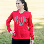 Women's Long Sleeve Tech Tee - Love The Run