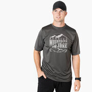 Men's Running Short Sleeve Performance Tee - Running Mountains