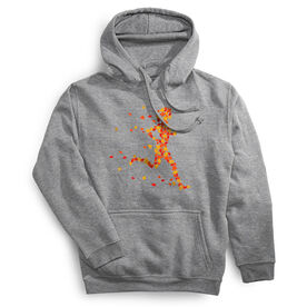 Statement Fleece Hoodie - Autumn Runner Girl
