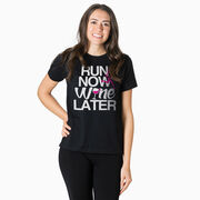 Running Short Sleeve T-Shirt - Run Now Wine Later (Bold)