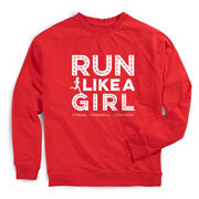 Running Raglan Crew Neck Pullover - Run Like A Girl® Road